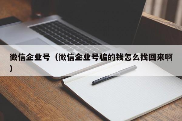 微信企业号（微信企业号骗的钱怎么找回来啊）
